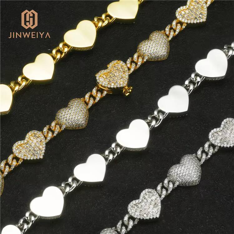 Popular Gold and Silver Plated Copper Iced Out New Men Plated Gold Necklace Hip Hop Style