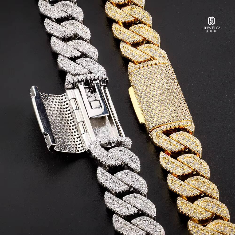 New Arrival Miami Cuban Link Chain in Rose Gold Solid Brass Rhodium Plated Fashionable Necklaces