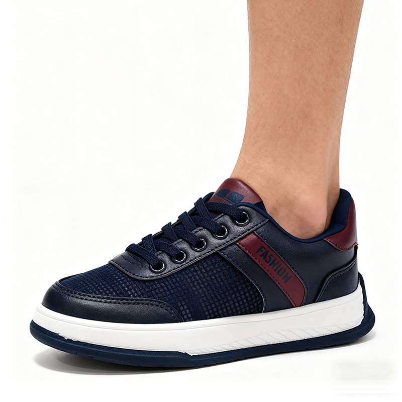 Casual Shoes Boys' & Girls' Fashion - Forward Gray with Yellow Accent Casual Sneakers