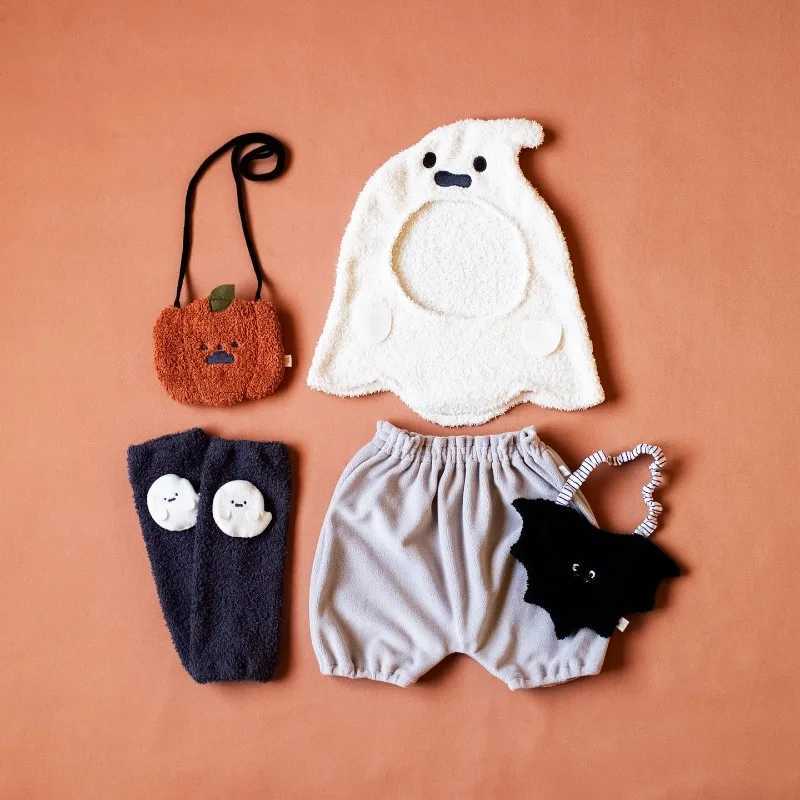 HoneyCherry New Halloween Baby Hat Little Devil Costume Childrens Plush Hood Baby Accessories Newborn L250925VYZ2