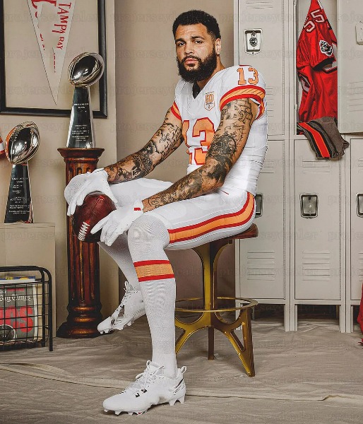 Baker 6 Mayfield Tom 12 Brady 2025 Football Jersey Mike Evans Bucky Irvin Chris Godwin Jr. Emeka Egbuka Vita Vea custom men