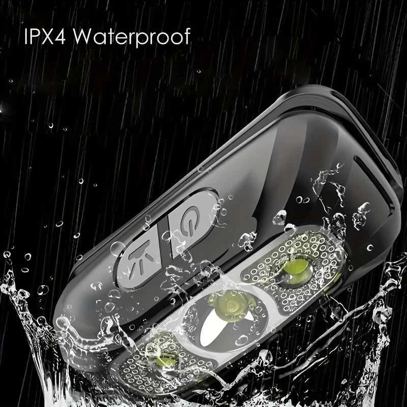 Powerful Headlamp LED Sensor Strong Light Headlamp Mini USB Rechargeable Flashlight Head Light Portable Camping Search Light J250925