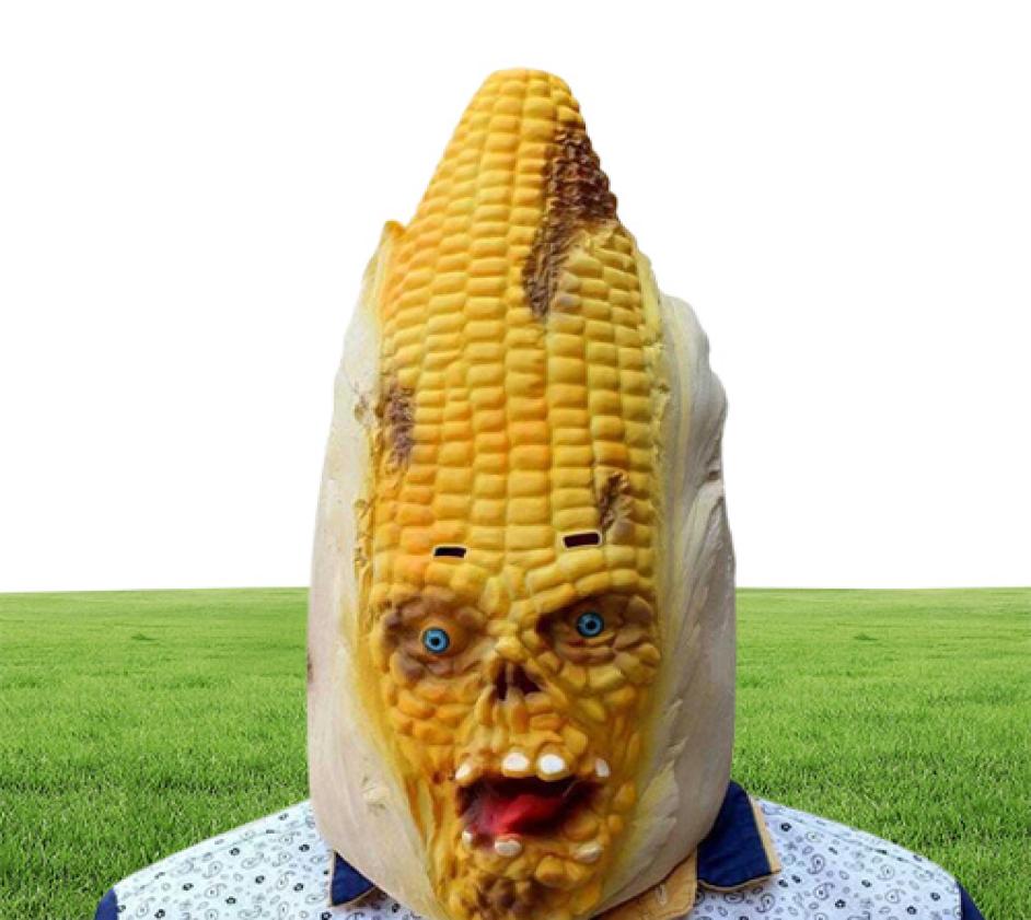 Corn Latex Scary Festival For Bar Party Adult Halloween Toy Cosplay Costume Funny Spoof Mask6243979