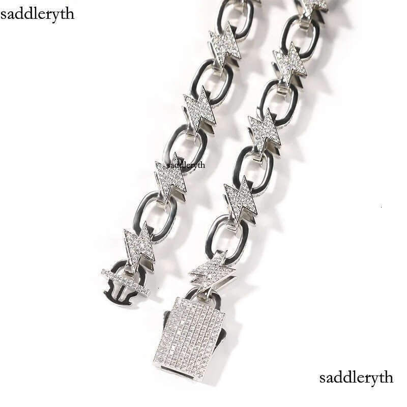 Hip Hop Lighing Jewelry Mens Womens Iced Out Clavicle Chain Gold Chokers Necklace 0b 12 45