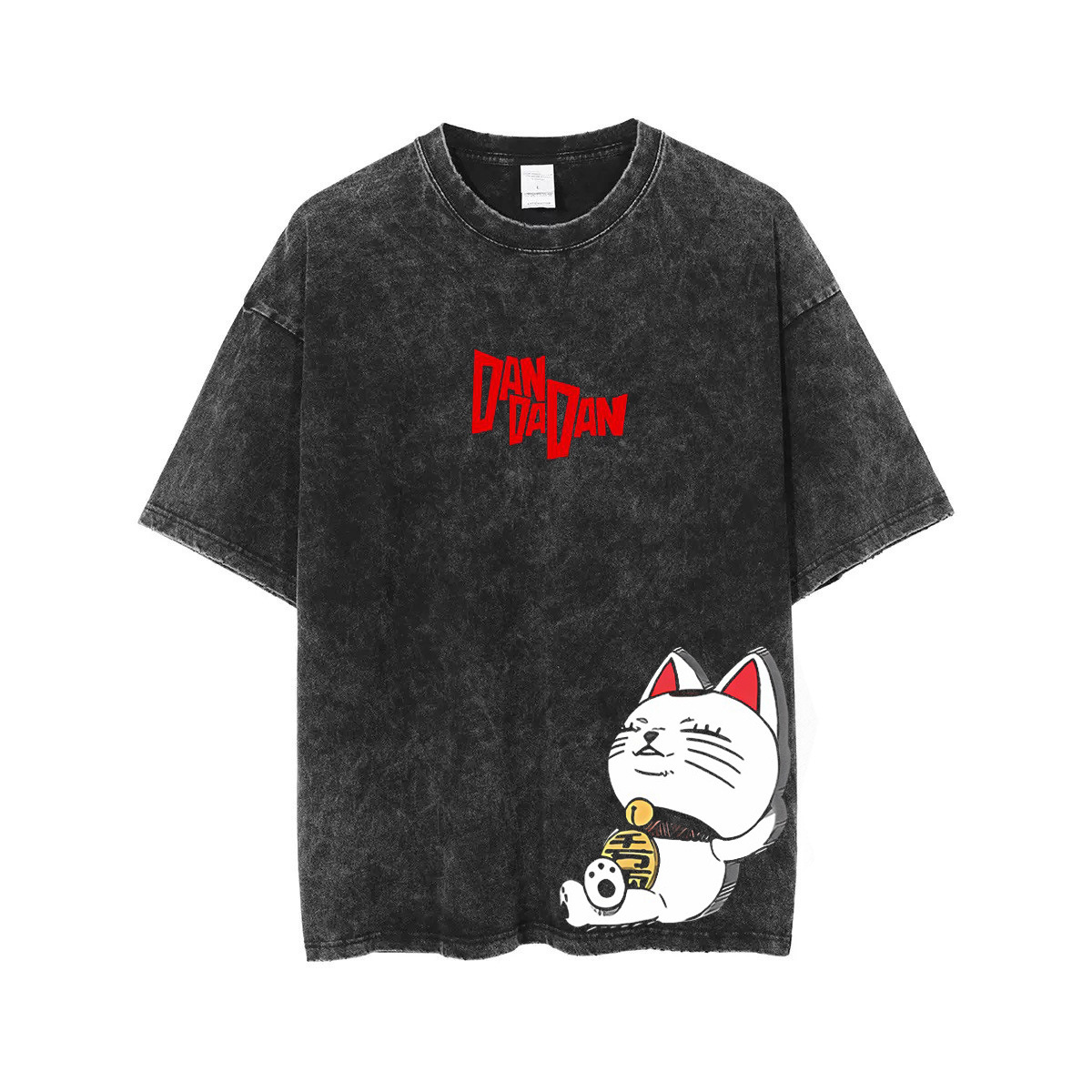 DANDADAN Anime Daring Party New Arrival Washed Vintage Short-Sleeve T-Shirt American Cotton - VT2636