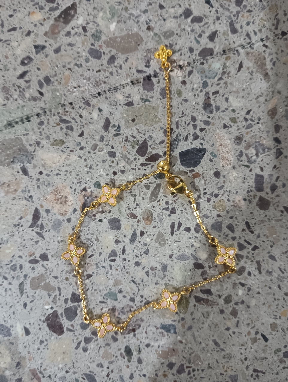 Flash ddmymoon Sale Elegant Fritillary Flower Charm Bracelet: Exquisite Palace Style Hand Accessory for Women