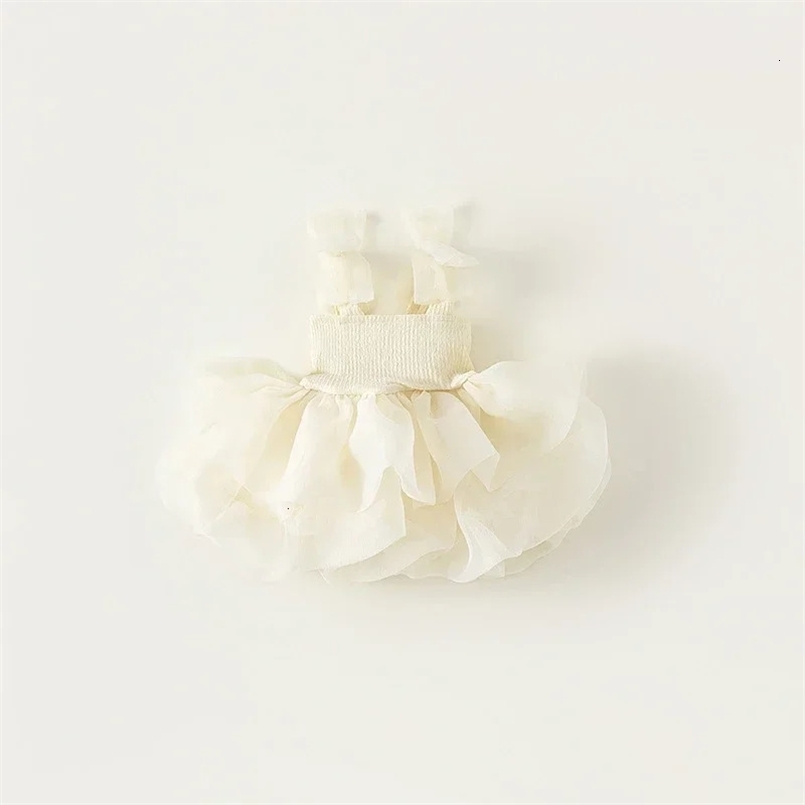 Summer Baby Dress Sleeveless Mesh Princess Dress for Girls Birthday Party Toddler Girl Costume 250107