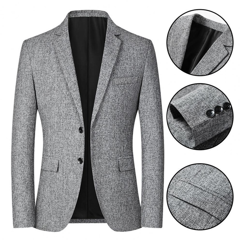 Men's Suits Blazers Men Blazer Suit Coat Groom Wedding Business Jackets Suits Striped Men's Blazers Tops Slim Casual Coat Suit Jackets Busin