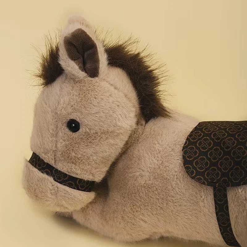 Lying Posture Style Horse Plush Toy Stuffed Animal Horse Toy Home Decor Favor Farm Props Sofa Backrest Floor Flat C250925