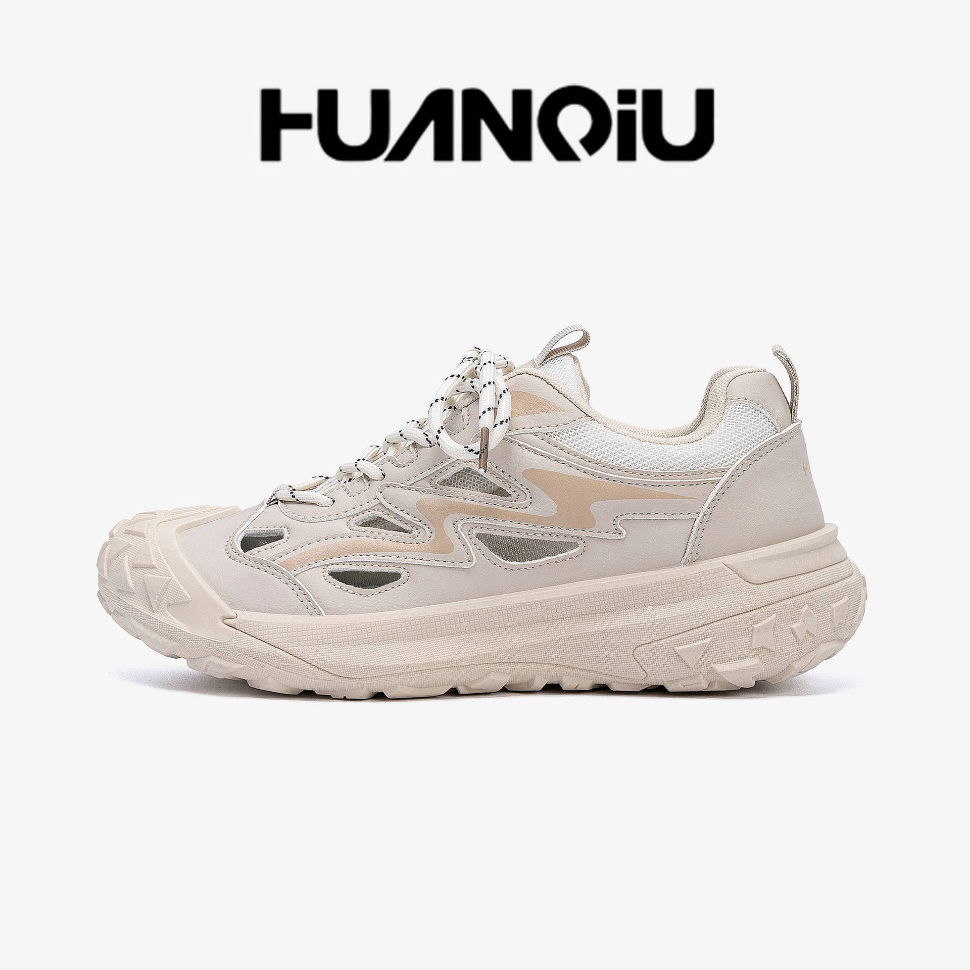 HUAN QIU Free shipping Designer Casual Shoes Sports shoes casual sports men shoes outdoor hollow breathable shoes high quality fashion