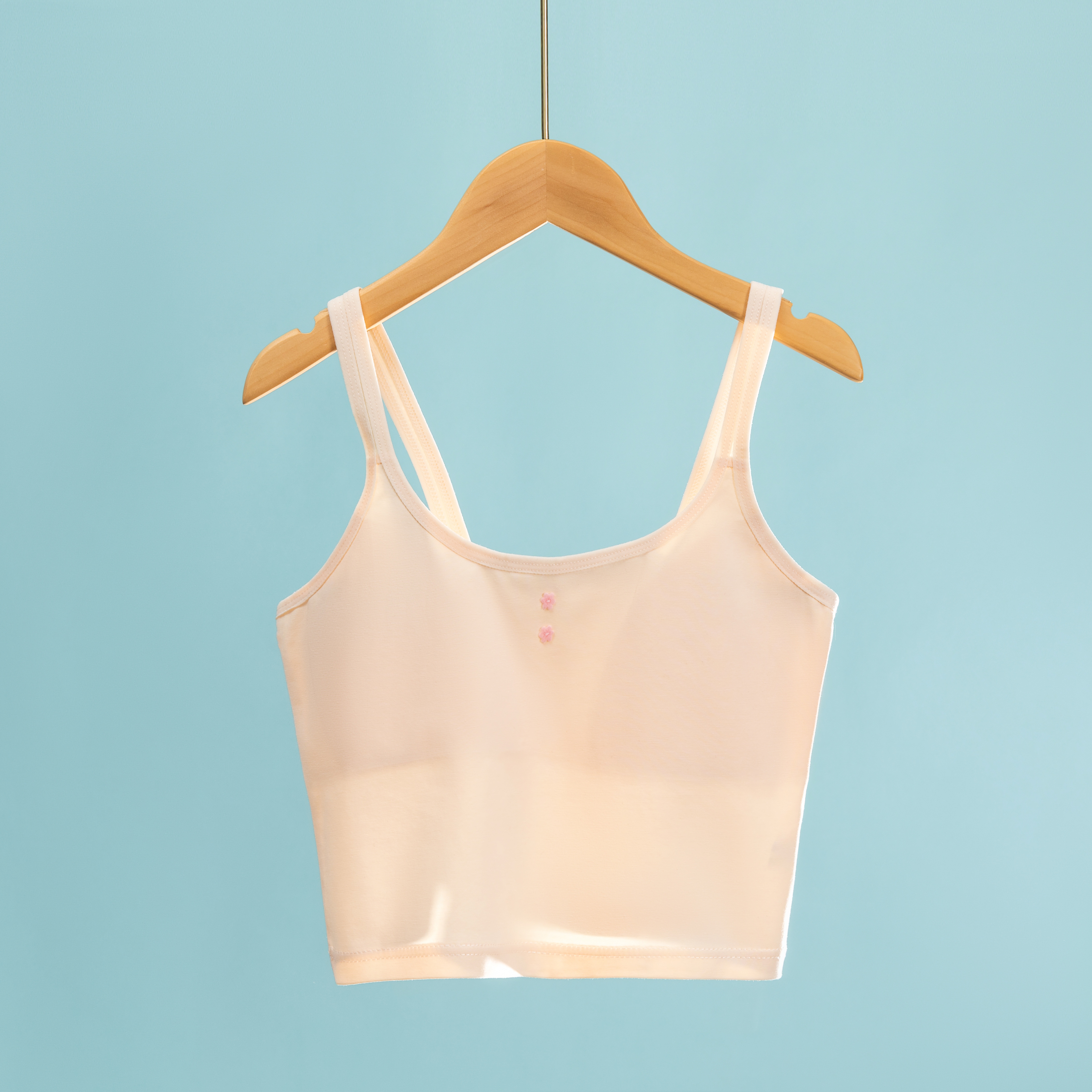 Girls' Underwear Developmental Stage Thin-Strap Teenage Bra Pure Cotton Tank Top Developmental Stage Elementary School Student hot-sale products