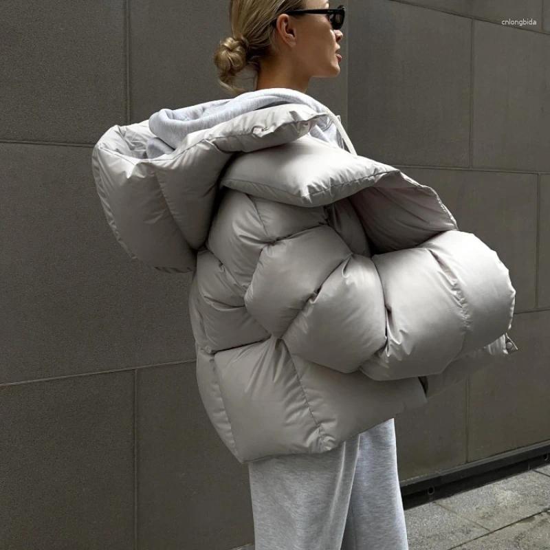 Women's Down In Winter Warm Cotton Puffer Jackets Loose Parkas Coat Vintage Bread Jacket Outwear Office Ladies Quilted Clothing - view 3