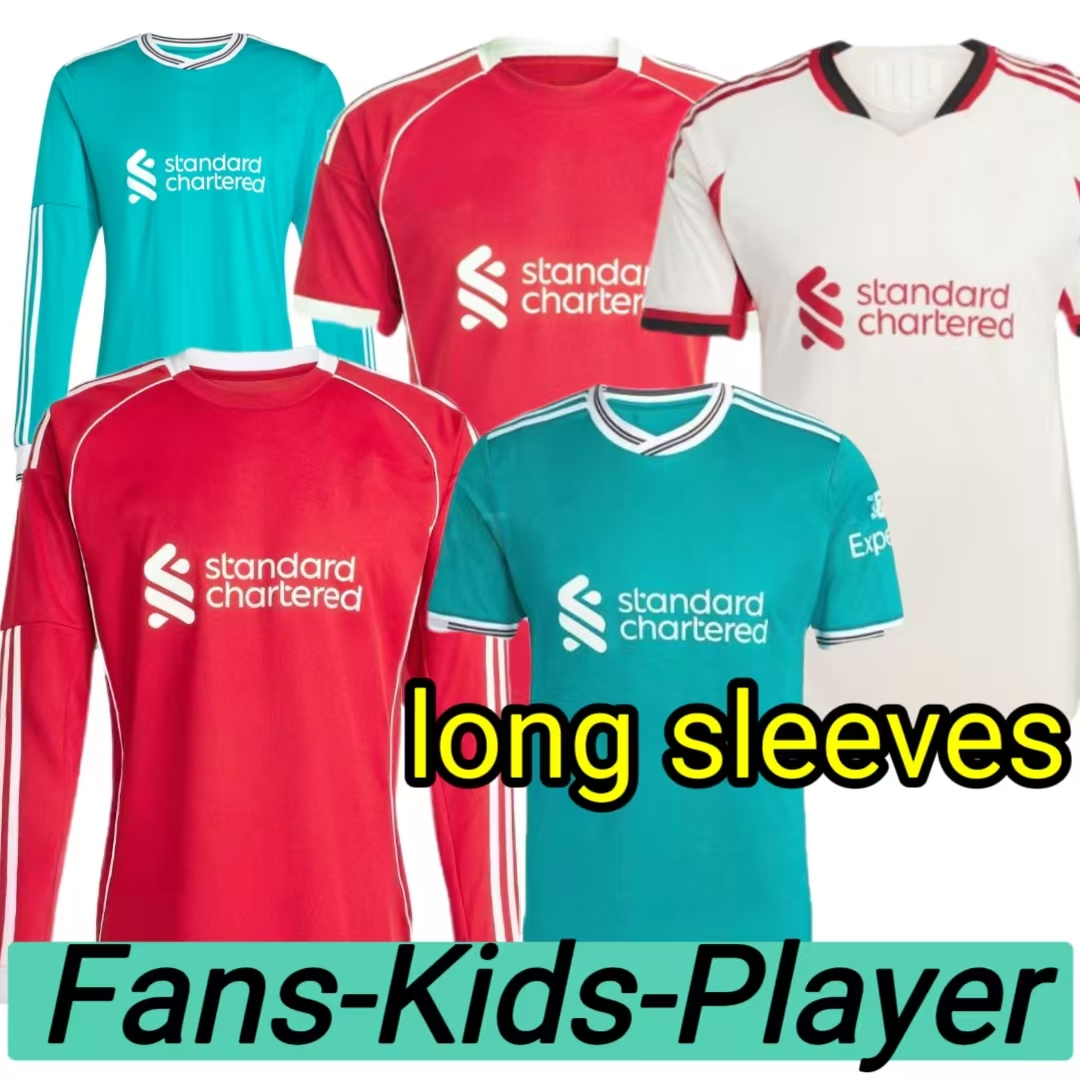 soccer jersey DIOGO JOTA EkitikE 2025 2026 football shirt RIO SZOBOSZLAI A.BECKER FRIMPONG Wirtz Kerkez men kids kit uniforms SALAH ISAK GAKPO