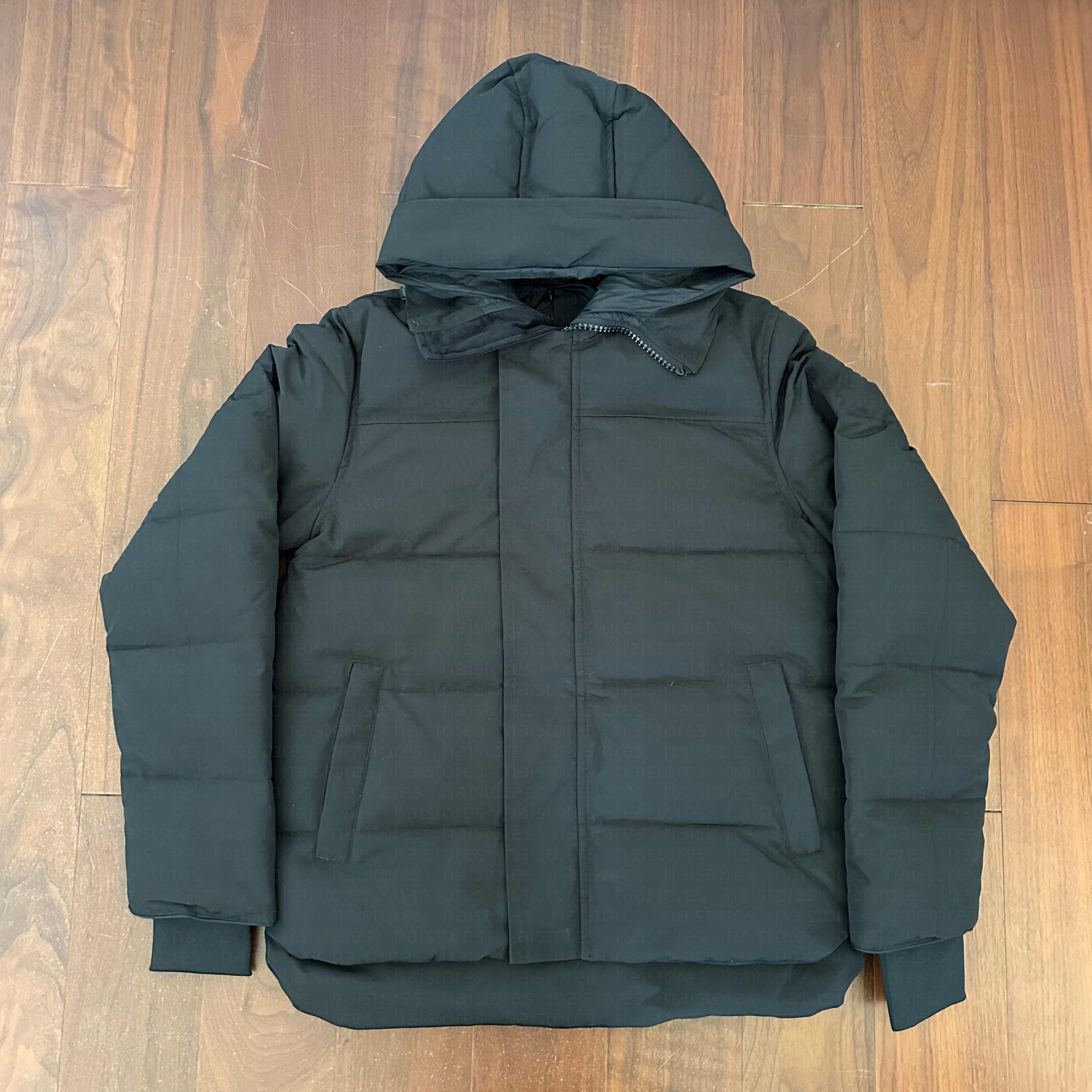 Mens Expedition Grade Long Length Down Parka with Real Fur Trim Hood Waterproof Winter Coat for Arctic Extreme Cold Weather