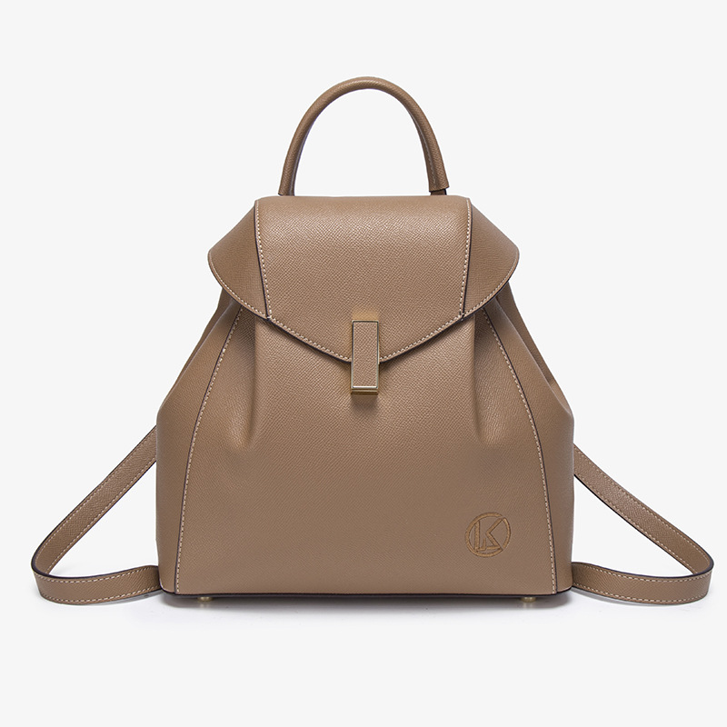 LORDLY KNACK designer bag light genuine leather Versatile texture commuting daily fashionable casual women's backpack