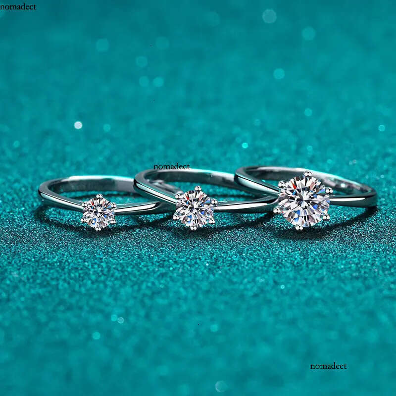 Zircon Dia Moissanite Wedding Fine Fashion Jewelry Sterling Sier Casual Rings for Ladies 16