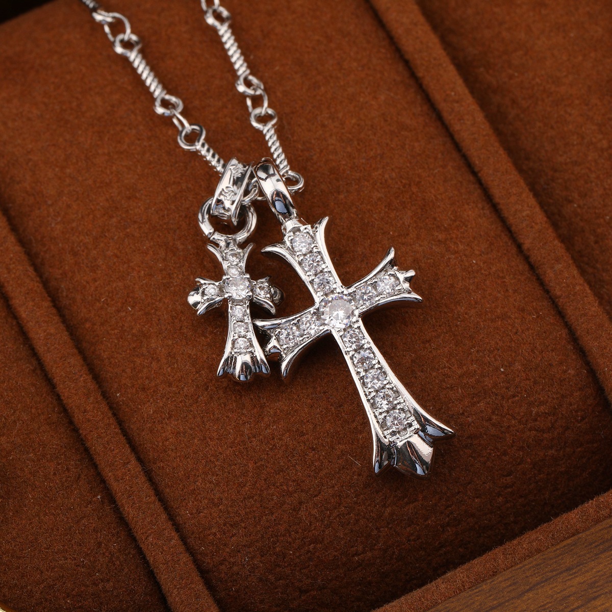 necklace crow double necklace couple colorful dia men and women pendant jewelry copper necklace designer for women