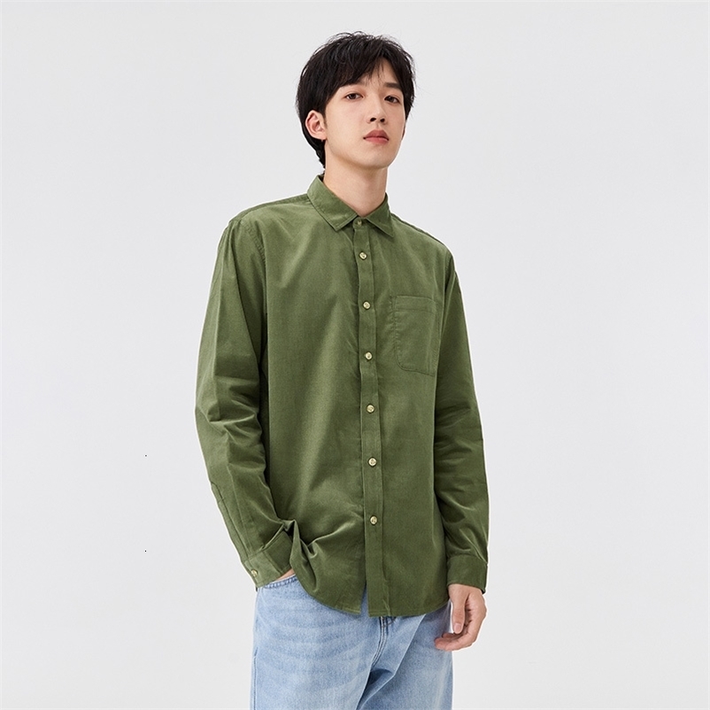 Men's Casual Shirts SEMIR Corduroy Shirt Men Long Sleeve Autumn Retro Shirt Men'S Practical Clothes 230504