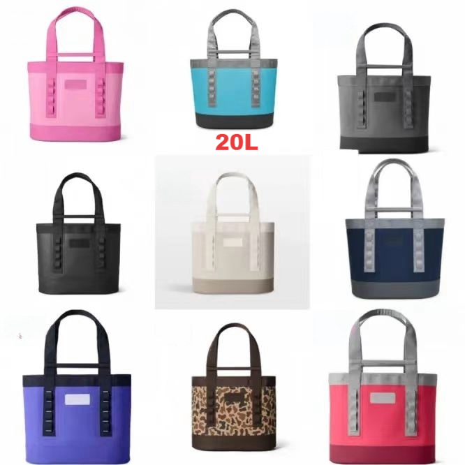 US Camino 20L YT Tote bag Lunch box bag cooling travel bag 40oz cup cooler bag Beach waterproof fishing Tote bag large outdoor waterproof portable travel lunch bag