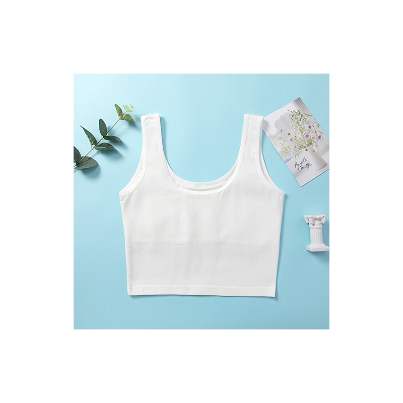 Lightweight Teenage Bra for Developmental Stage Pure Cotton Tank Top for girls