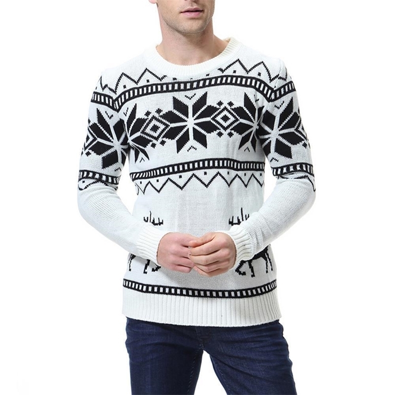 Man Sweater Warm Casual Knitted Pullover Sweaters 201203