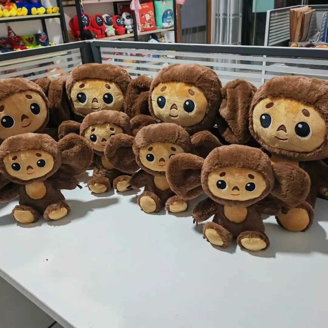 New Russia Anime Cheburashka Plush Doll Big Eyes Monkey Stuffed Plushie Toys Lovely Appease Pillow For Kids Gifts C250925