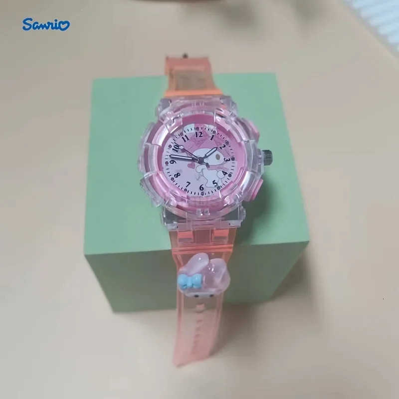 Sanrio 1PC Kawaii Cartoon Anime LED Watch Cute Kuromi Melody Pudding Dog Birthday Gifts And Christmas Thanksgiving Gift Toy L250925