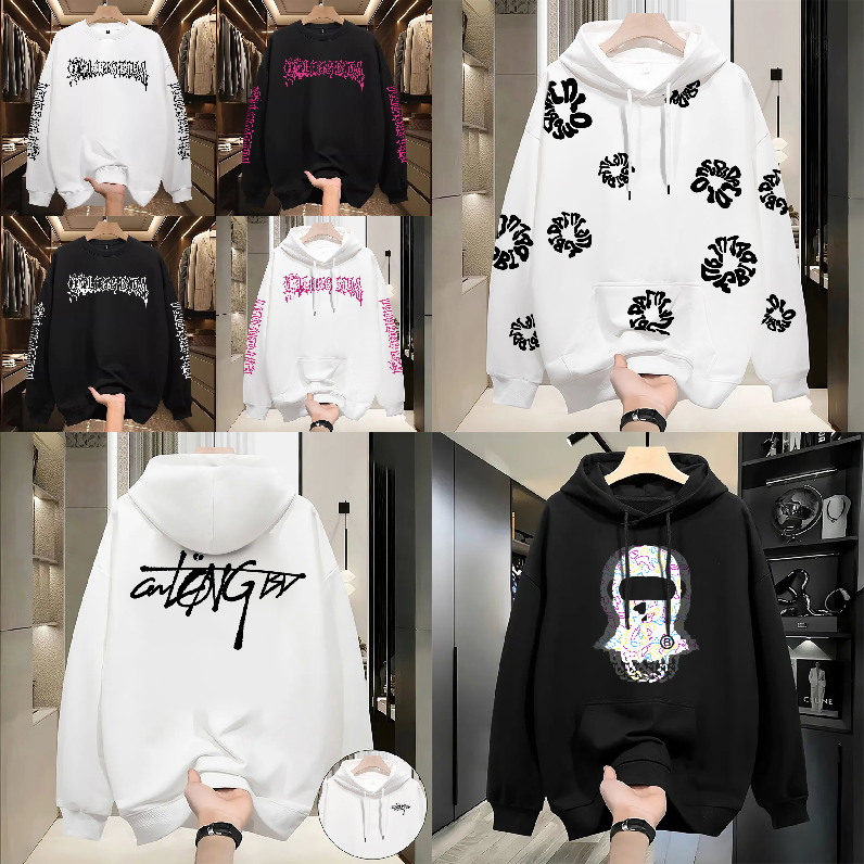 Men's Hoodies Designer Hoodie Aesthetics Clothes Vintage Street Fleece Warm Men Autumn Winter Casual Pattern Sweatshirts Hoodies Tops Outerwear