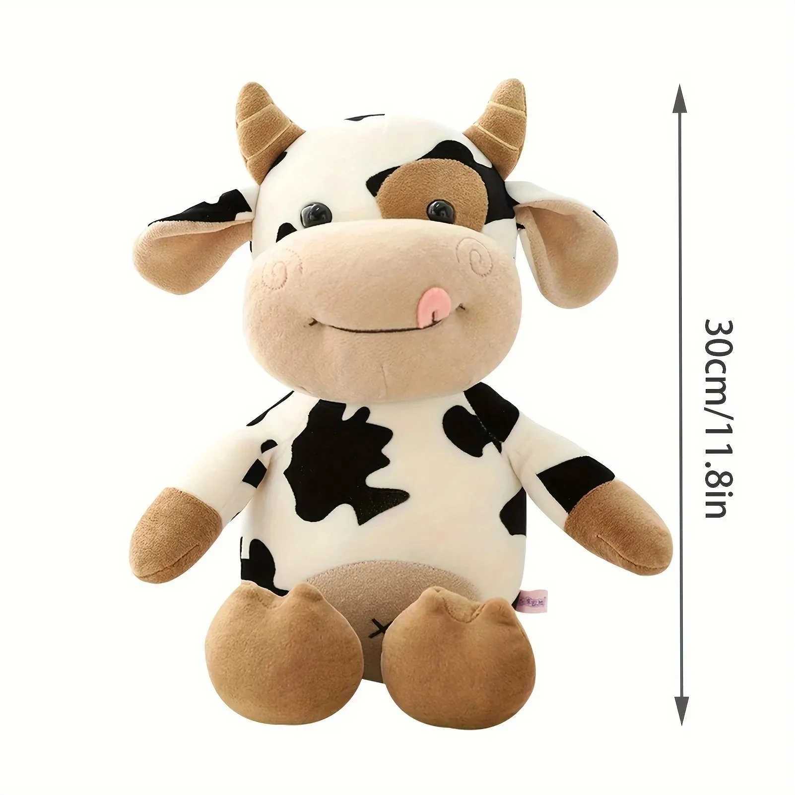Hot CrossBorder Toys Cute Cow Doll Calf Plush Toy Zodiac Cow Doll 30cm Plush Ornaments Girl Birthday Gift C250925
