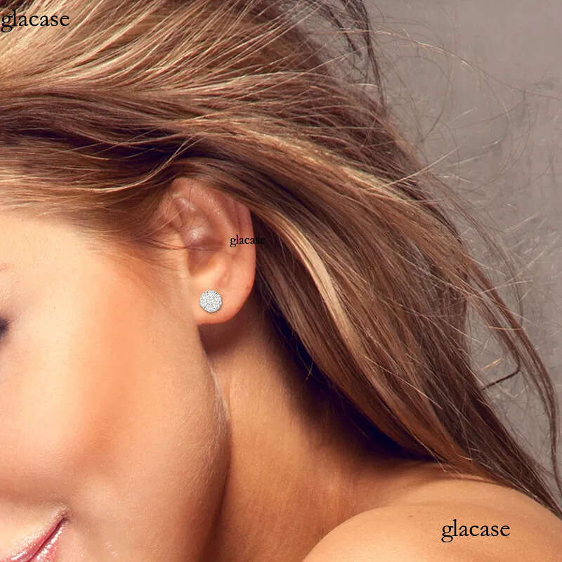 Passed Test Men Women D Color 3mm Moissanite Sterg Sier Gold Bg Dia Studs Earrings Nice Gift
