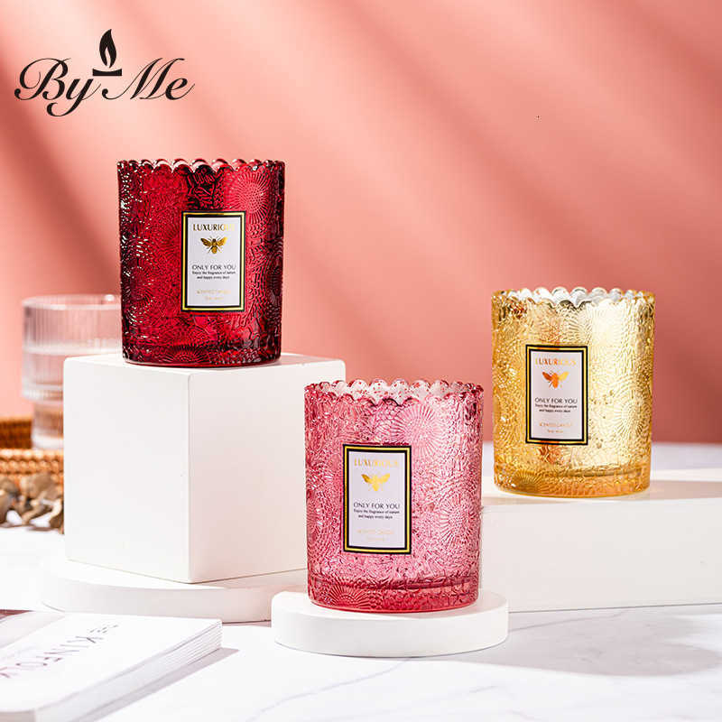 Electroplated color lace-edge relief starry sky cup scented candle with fragrance oil for bedroom non-smoking candle X250203