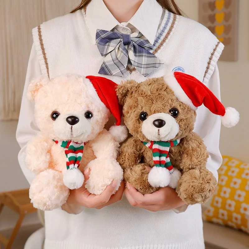 25cm Graduation DrBear Plush Toy Cute Christmas Hat Teddy Bear Soft Doll Boys Girls Students Graduation Gift C250925