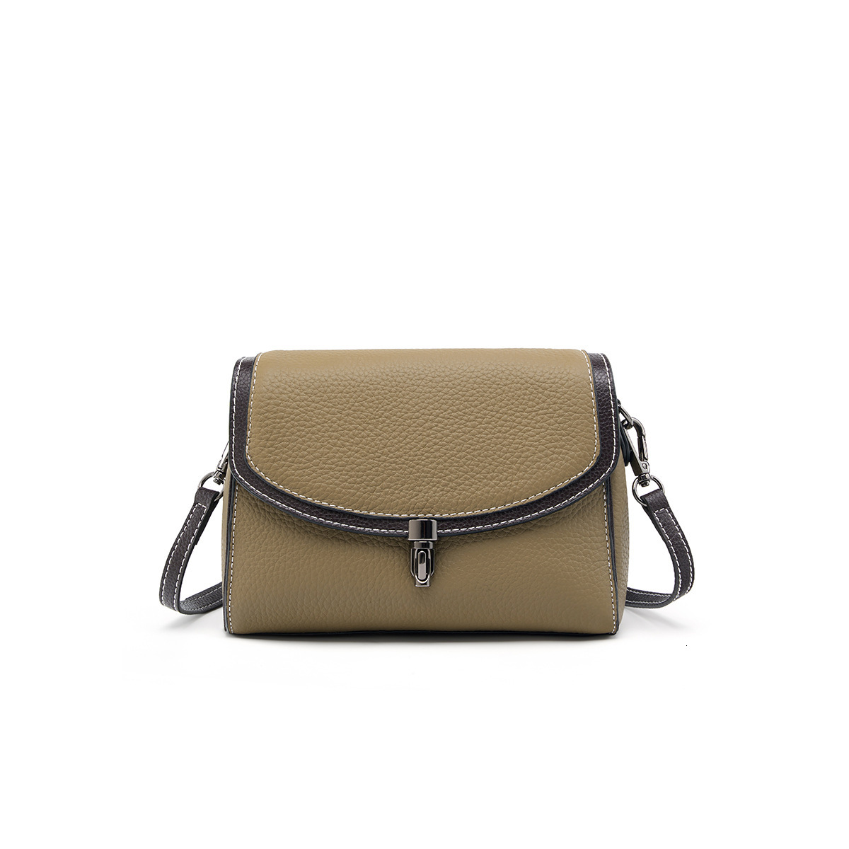 New 2025 genuine leather square handbag designer women's multifunctional handbag fashion shoulder crossbody bag