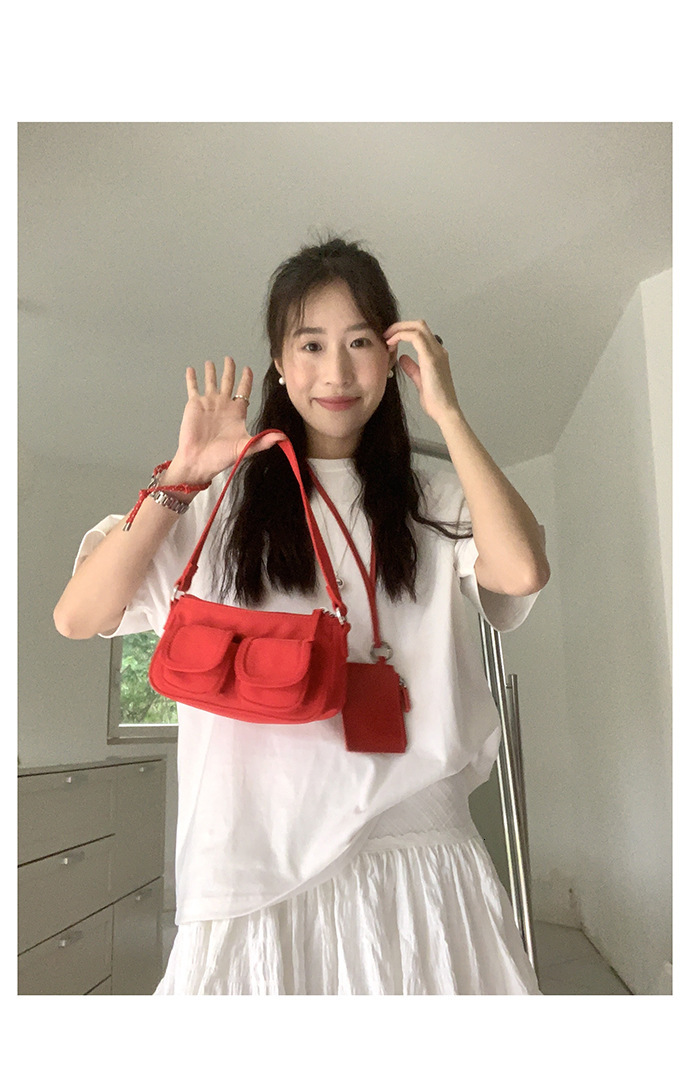 Autumn/Winter New 2025 bag Korean Edition Niche Design Nylon Shoulder Bag Light Luxury Retro Style Minimalist Fashion Handbag Designer Bag