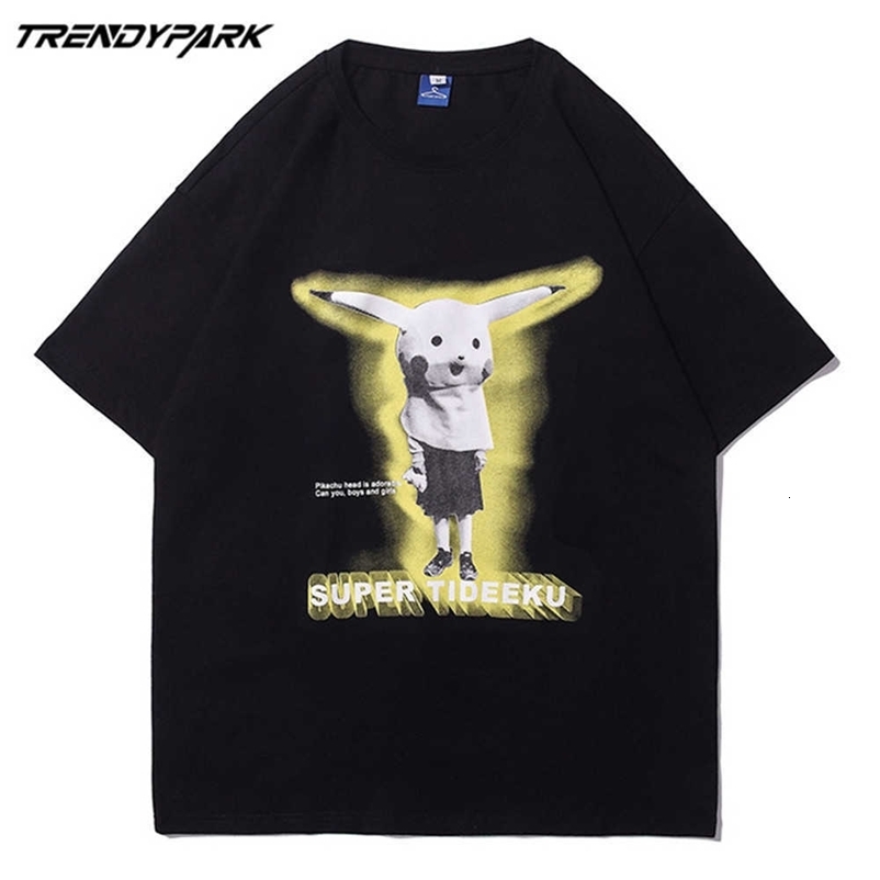 Men's T-shirt Funny Print Summer Short Sleeve Printed Tee Hip Hop Oversized Cotton Casual Harajuku Streetwear Top Tshirts 210601