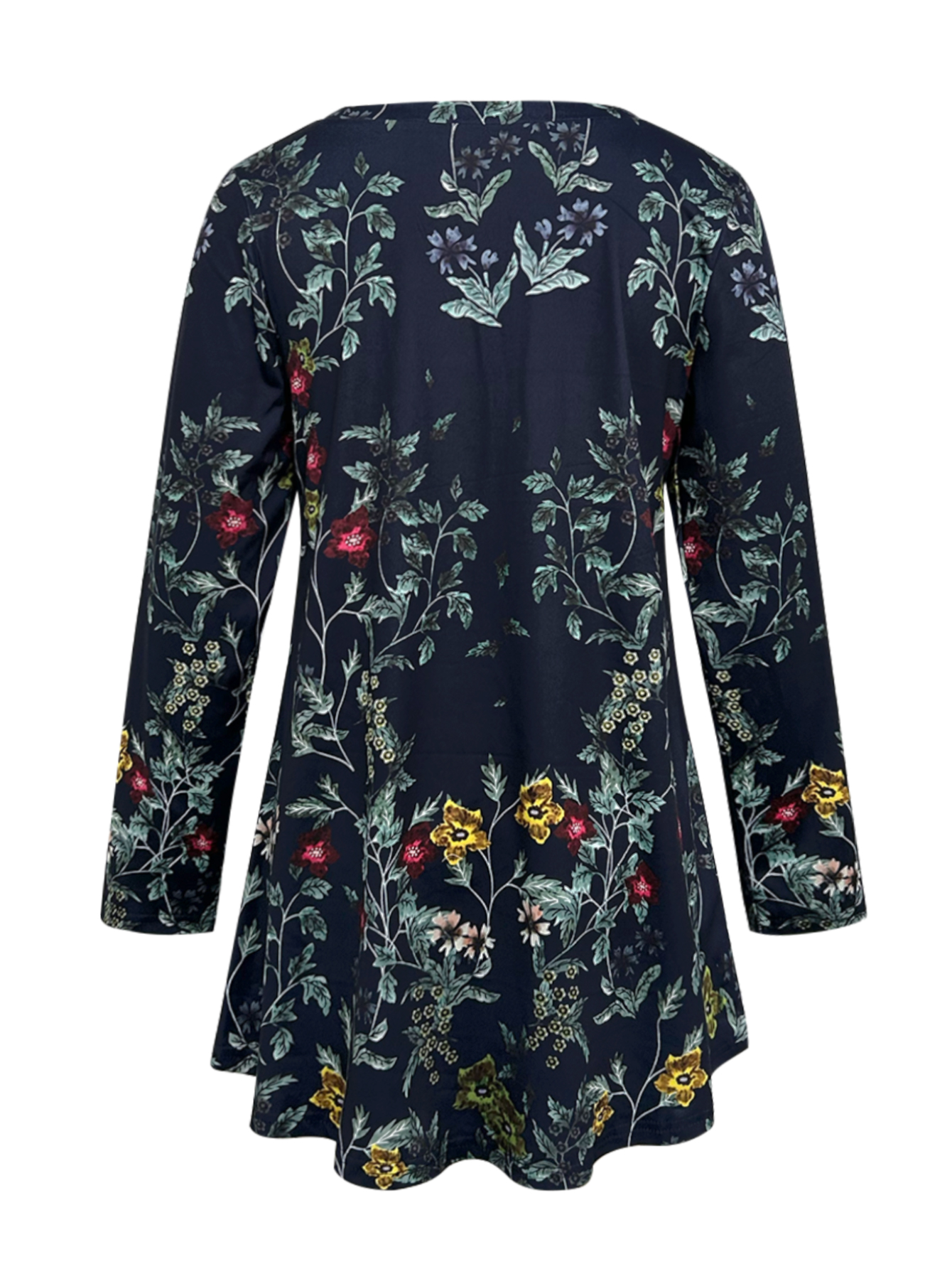 Soft Fabric Embroidered Bloomers: Comfortable Loose-Fitting V-neck Tee-CF43371