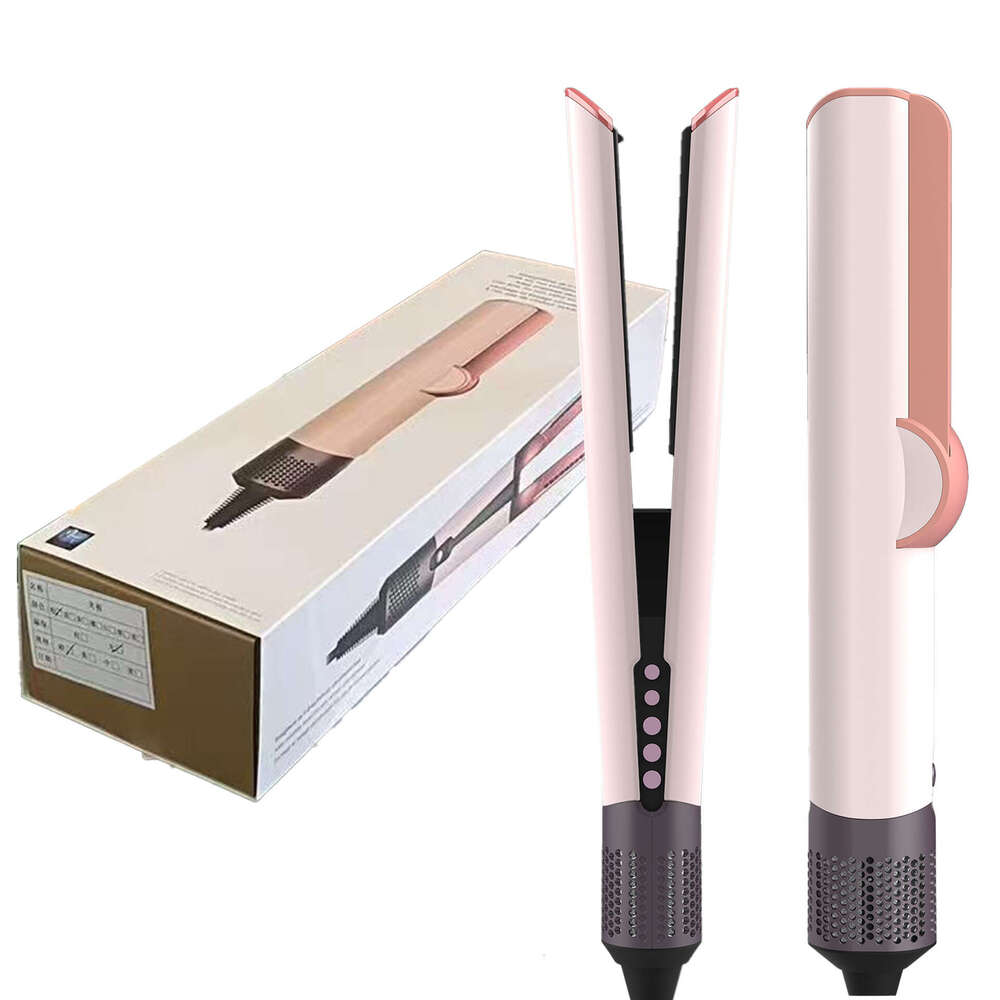 Multifunctional Portable Negative Ion Dry And Wet Dual-Use EU Standard Hair Dryer Curling Straightener Two-In-One Ht01hs06