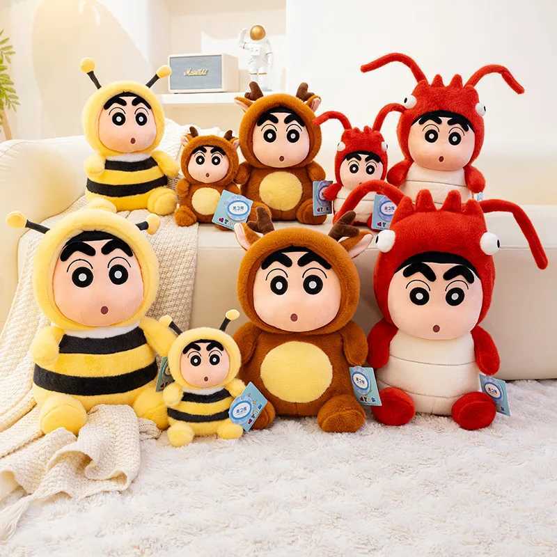 Cartoon Crayon Shin Chan Cosplay Bee Lobster Deer Plush Toy Kawaii Stuffed Figure Plushies Soft Pillow Sofa Bed Home Decor Girl C250925