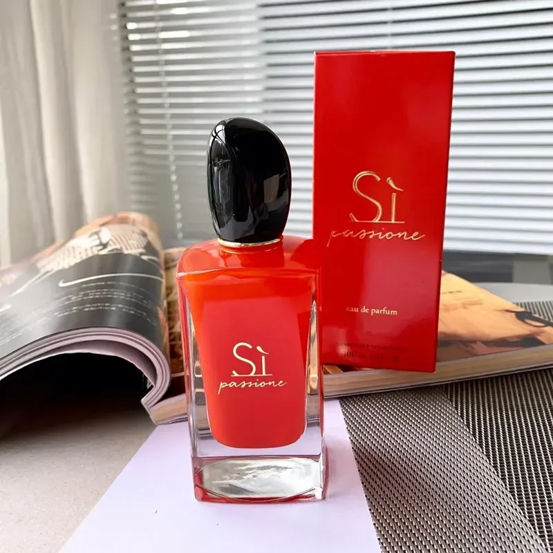 Brand Perfumes 100ml Meet SI Perfume for Women Longlasting EDP Glamorous Ladies Premium Spray Pink-Red SI Fragrance