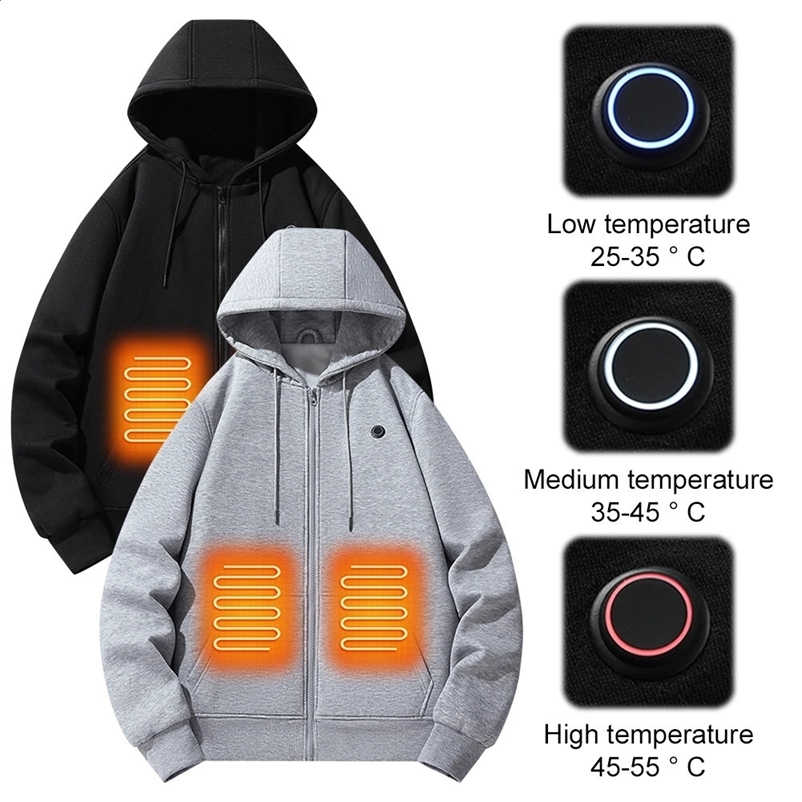 USB Hoodie Womens Sportswear Retro Gothic Jacket Winter Waterproof Sportswear Outdoor Warmth 241203