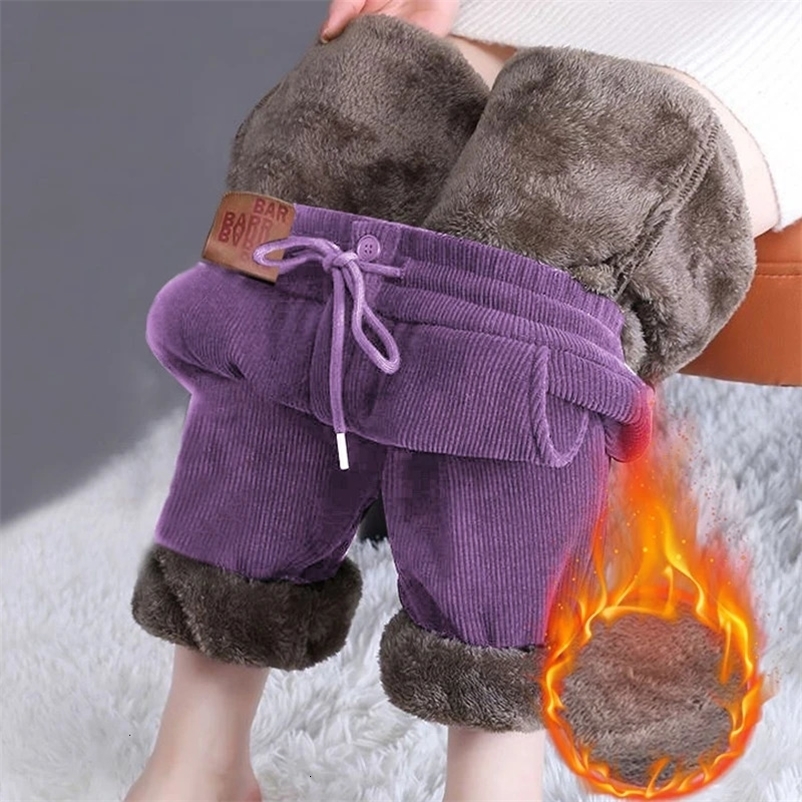 Women's Pants Capris Pants Women Plush Sweatpants Women'S Autumn And Winter Pants Loose Straddle Casual Lamb Fleece Warm Cotton Pants 231212