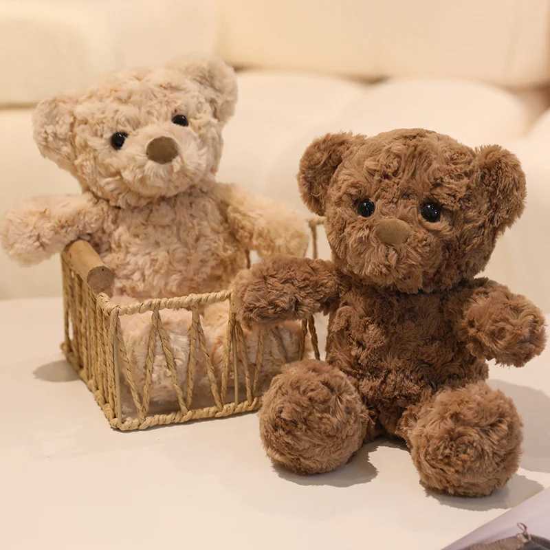 New 30cm Lovely Curly Teddy Bear Doll Brown Bear Plush Soothing Toy Stuffed Toys Room Decoration Birthday Gift for KidsGirls C250925