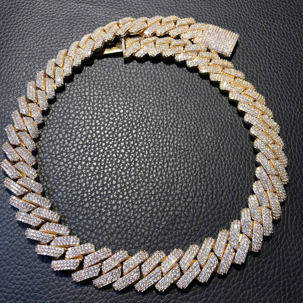 Iced Out Cuban Link Chain Hip Hop Jewelry