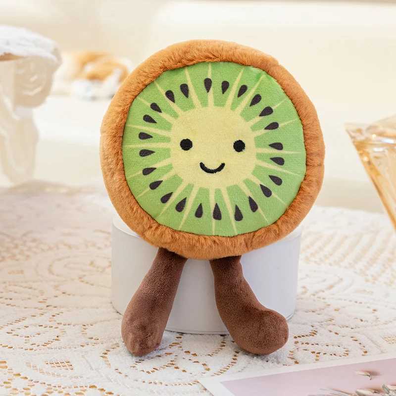 Ecological Fruits Toy Mangosteen Plush Durian Kiwifruit Doll Banana Strawberry Pear Orange Watermelon Pine C250925