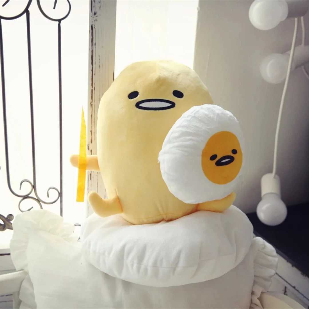 Cute Gudetama Plush Toy Soft Cuddly Stuffed Gudetama Plushies Hug Doll Sleeping Pillow Sofa Decoration Pillow Birthday Gifts C250925