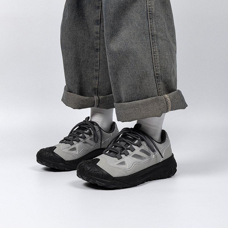 HUAN QIU Free shipping Designer Casual Shoes Men hiking shoes casual men shoes mesh breathable hiking shoes fashion