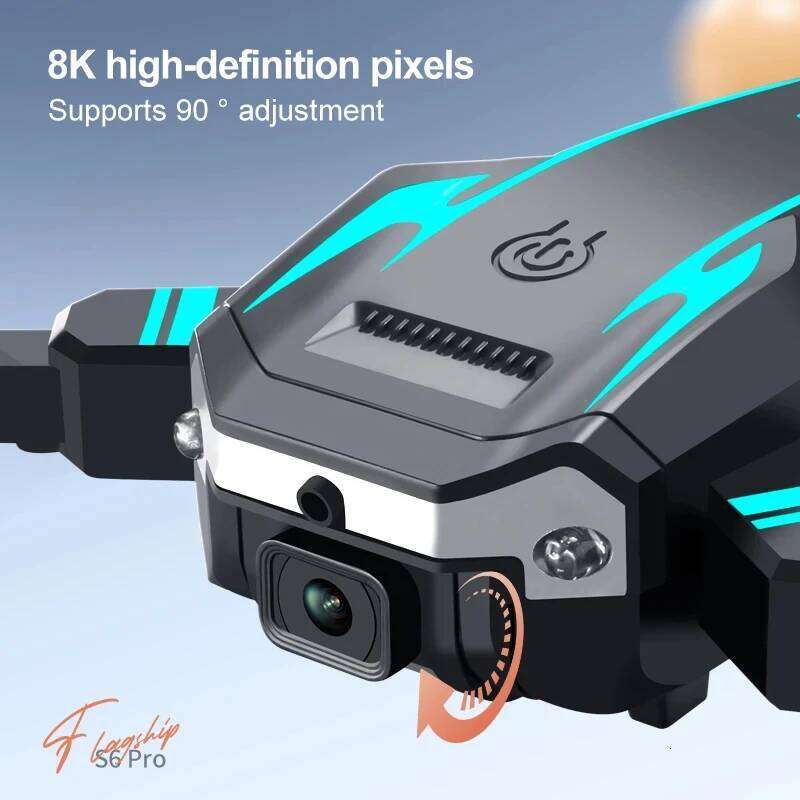 KBDFA New S6 Max Drone 8K Profesional 4K HD Cameras Obstacle Avoidance Aerial Photography Optical Flow Foldable Quadcopter