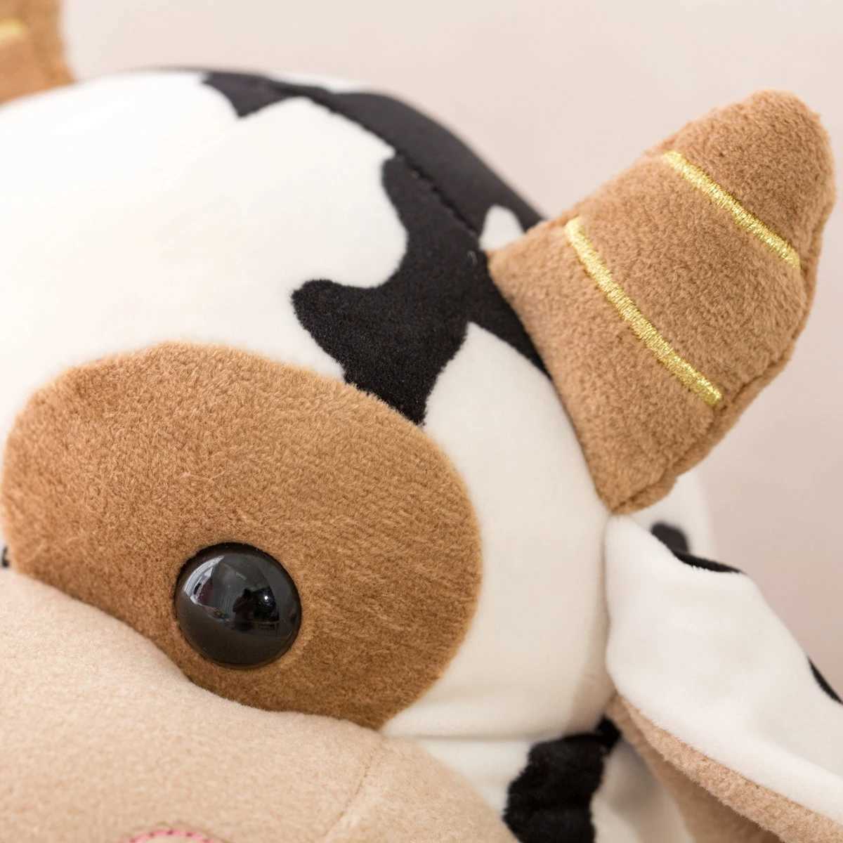 2020 New Plush Cow Toy Cute Cattle Plush Stuffed Animals Cattle Soft Doll Kids Toys Birthday Gift for Children C250925