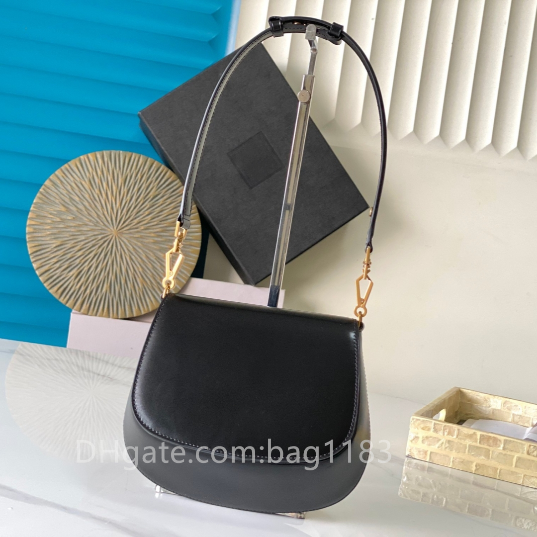 New designer bag high-quality leather armpit bag saddle bag fashionable shoulder bag crossbody bag luxury handbag handle adjustable 800846
