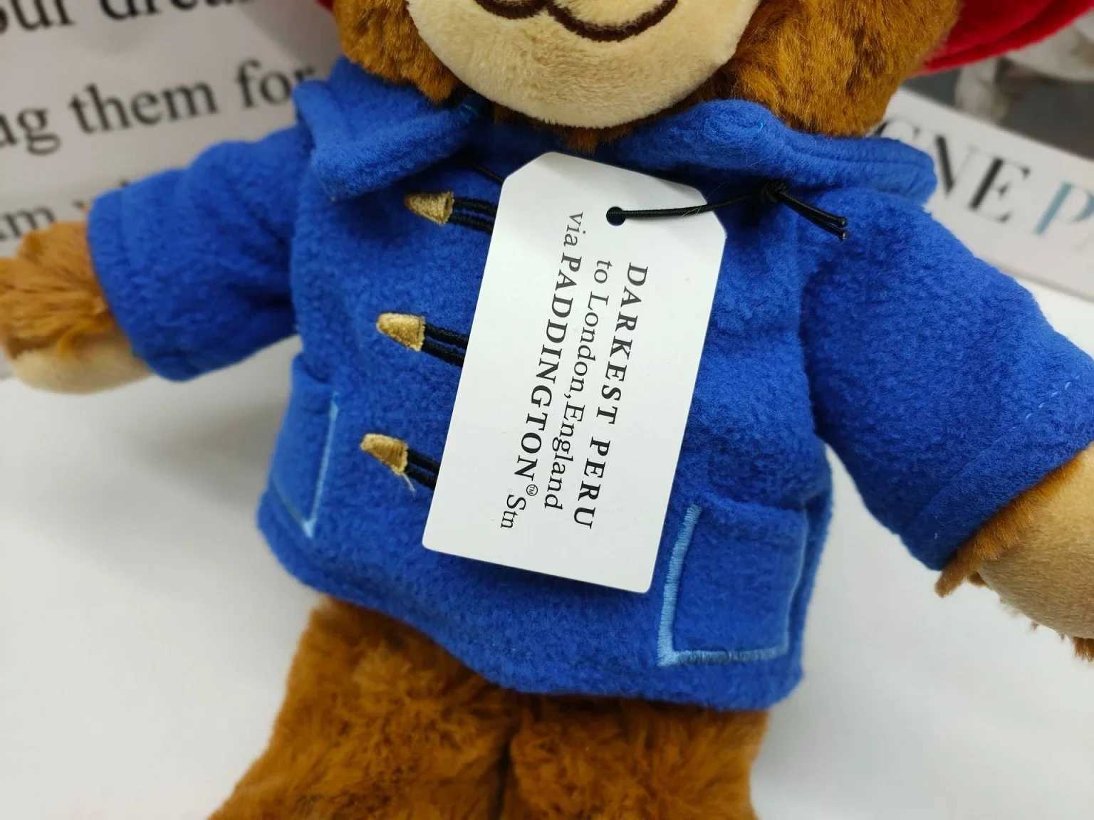30CM Britain Paddington Bear plush dolls Kawaii Small Bear Stuffed Dolls High Quality Children Christmas Birthday Gifts C250925